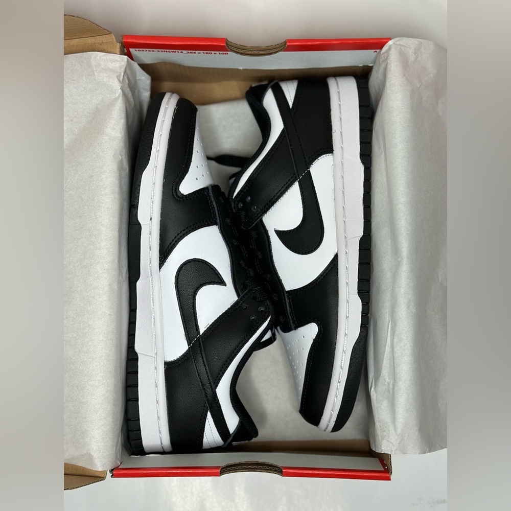 Nike Dunk Low White Black Size 7 Women